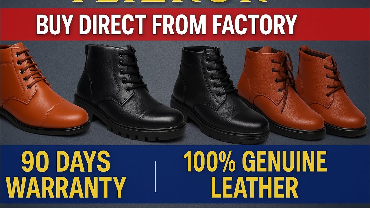 Premium leather boots manufactured by Country Shoes brand Tlizrok ￼