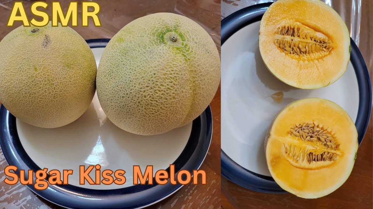 ASMR Eating Sound Of Sweet & Juicy Sugar Kiss Melon asmr asmreating 