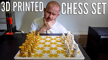 3D Printing a Stunning Chess Set and Jigsaw Style Board - A 60 Hour Project