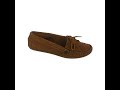 Minnetonka Womens Brown Soft Leather Moccasins Slip On Kiltie Loafers
