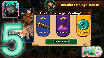 Dragons Rise Of Berk: Gameplay Walkthrough Part 5 - Meatlug (iOS, Android)
