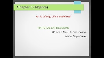 Chapter-3 | Algebra | Excercise 3.4 | Rational Expressions & Excluded Values.