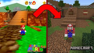 I Recreated Bob-Omb Battlefield From Super Mario 64 In Minecraft!!! screenshot 4