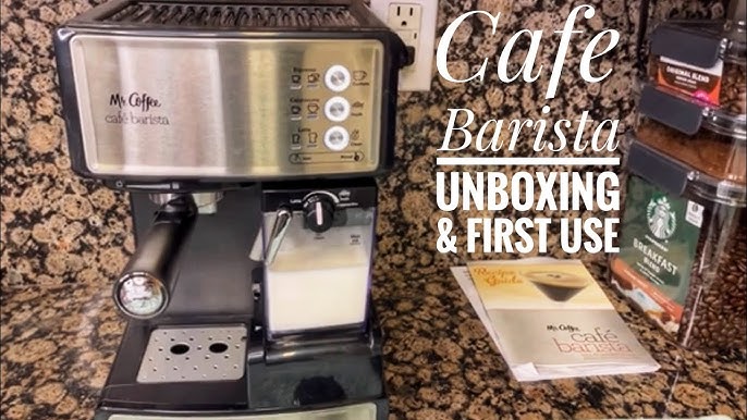 How to use the Mr. Coffee Espresso Machine to make a Latte 