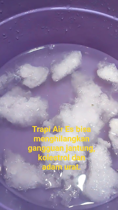 Trapi Air Es baik untuk menghilangkan Asam urat, kolestrol dan jantung. #kesehatan #trapi