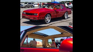 Whips By Wade : Mike's Candy Red Monte Carlo SS on 24" Wheels ! G6 Roof and LS powered !