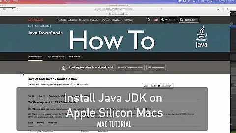 How To Install Java JDK on Apple Silicon Macs