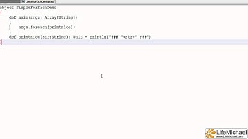 Simple foreach Loop in Scala