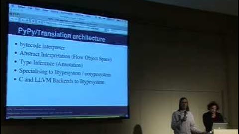 22C3: PyPy - the new Python implementation on the block