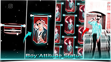 Boy😎 Attitude Status Video Editing | Shake Effect Alight Motion | Attitude Video Editing | Tutorial