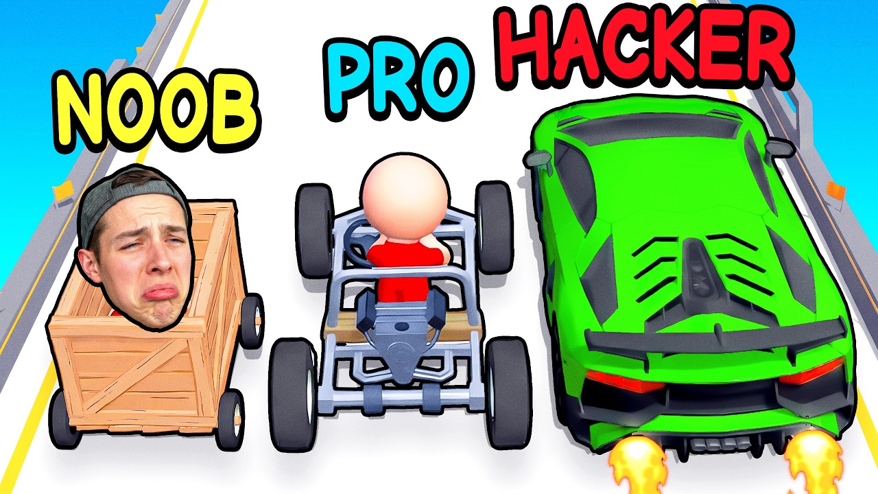 NOOB vs PRO vs HACKER Build Your Vehicle