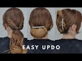 Easy UPDO:) 간단 포니테일 & 쉬운 올림머리 +빗핀 [유진쌤]