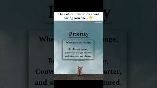 When you are no longer their priority... 🥺💔 #sadstatus #quotes #shorts #ytshorts #friendship #viral