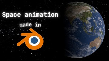 Space animation made in blender