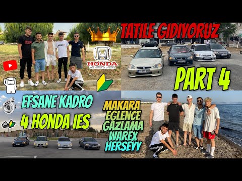 TAM KADRO TATİL VLOG PART 4 HONDA İES TATIL VLOG #berkcakmak #izmir #honda #gazlama