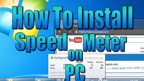 How to install net speed monitor on pc 2017