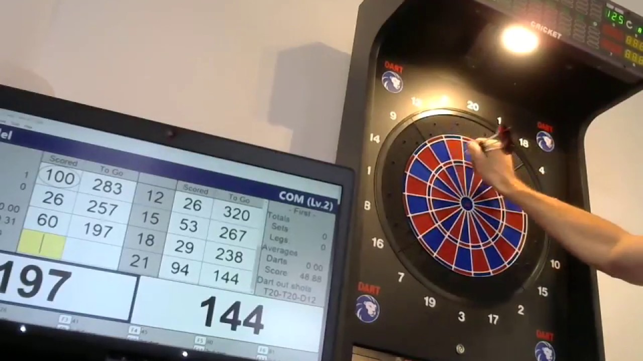 Achtung laut! Neue webcam mit micro im test, 501 DO gegen n01 Darts Computer, 60er avg