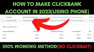 Create Clickbank account in 2023 | How to create clickbank account 2023 | 100% working  #clickbank