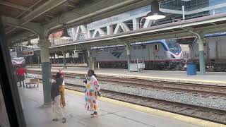 Our train, Amtrak 134, arrives at Washington’s Union Station.