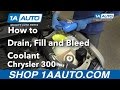 How to Drain, Fill & Bleed Radiator 05-10 Chrysler 300