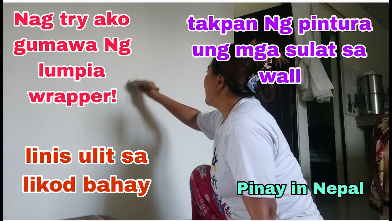 nagtry gumawa Ng lumpia wrapper+ linis ulit sa likod bahay! - YouTube