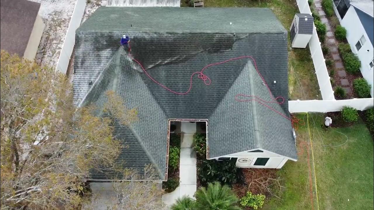 Soft Washing a Shingle Roof with ASAP Pressure Cleaning YouTube