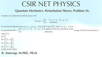 PROBLEM 56: CSIR JUNE 2013: Quantum Mechanics.