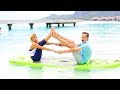 I Can't Believe We Tried This - Couples on a Paddle Board in the Ocean!