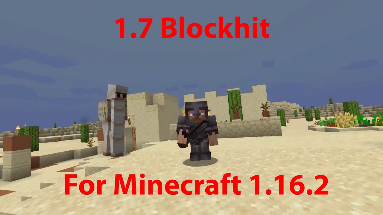 1.7 Blockhit for Minecraft 1.16.2