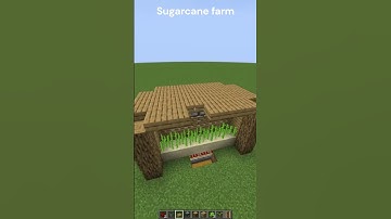 Minecraft sugarcane farm easy #minecraft #minecraftshorts #minecraftfarms