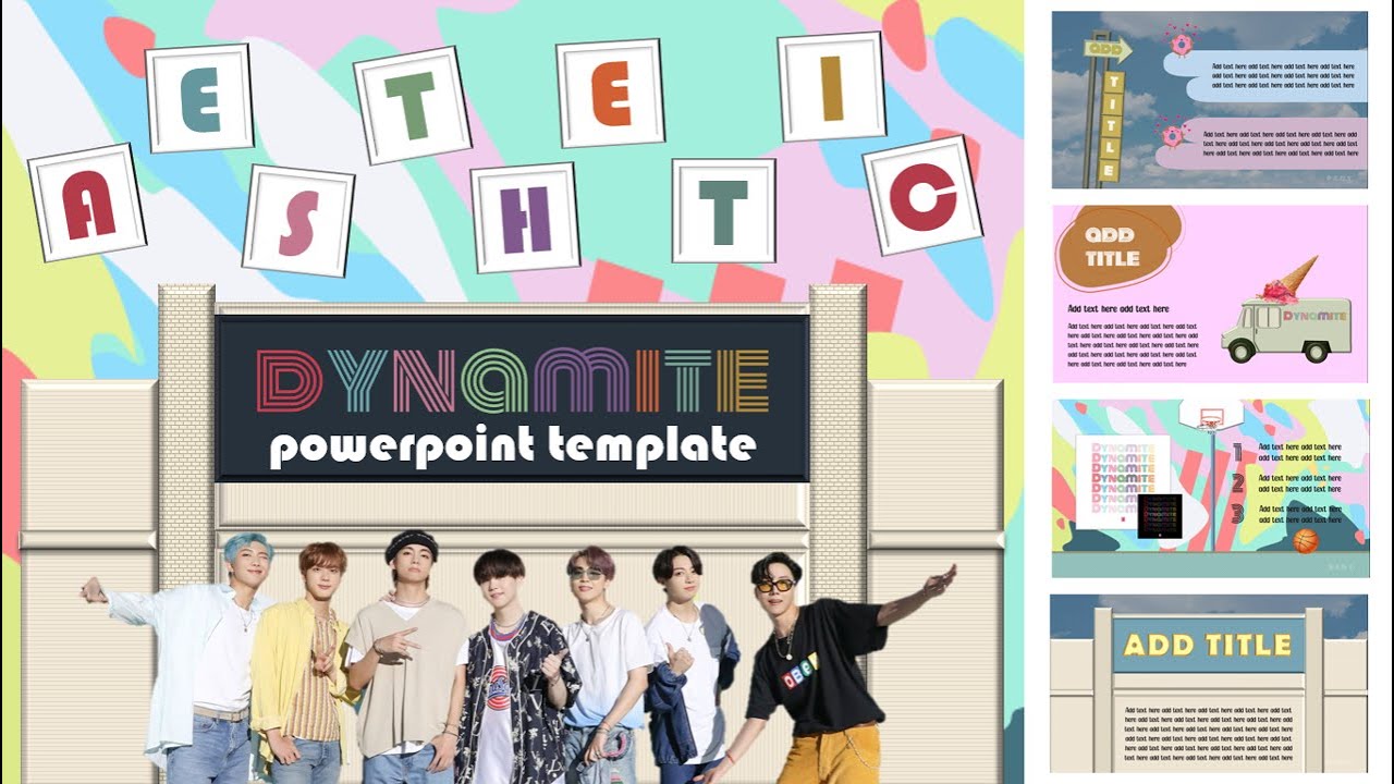  7 Aesthetic PPT L BTS Dynamite aesthetic ppt bts YouTube