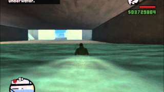 Grand Theft Auto San Andreas:Swimming in the water