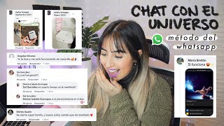 CHAT CON EL UNIVERSO: Método de WhatsApp para manifestar con la ley de la atracción