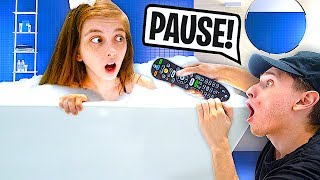 PAUSE CHALLENGE With GIRLFRIEND For 24 HOURS!
