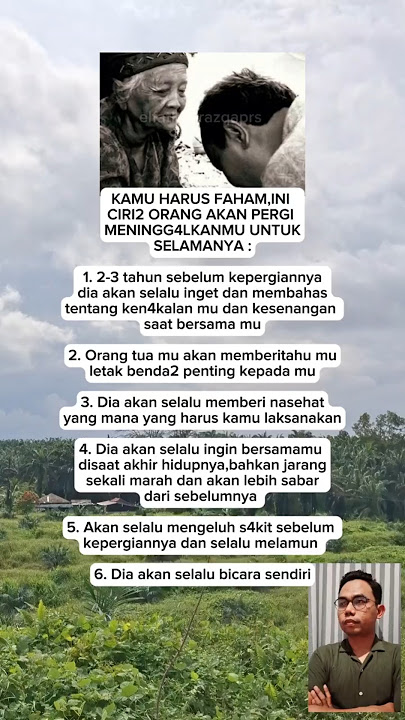Ciri Ciri Orang Yang Akan Pergi Meninggalkanmu Untuk Selamanya #pernikahan #suamiistri #rumahtangga