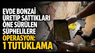 Evde Bonzai Üretip Sattıkları Öne Sürülen Şüphelilere Operasyon 1 Tutuklama