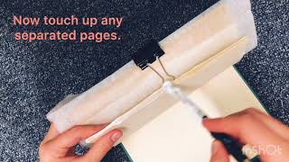 gluing sections of pages together in your altered book