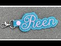 Embroidery Garden In the Hoop Designer Software - Creating a Custom Name Keychain