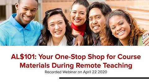 AL$ 101: Your One-Stop Shop for Course Materials during Remote Teaching