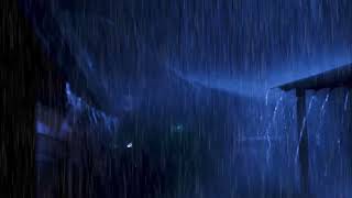 Meditation Rain for Sleeping - Heavy Rain Sounds on Tin Roof to Say Goodbye Insomnia - Deep Sleep