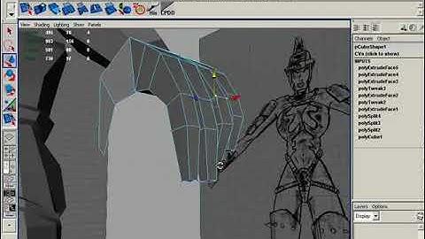 3DBuzz Unreal Tournament 2004 Character Modelling tutorial: Modeling the arms and legs
