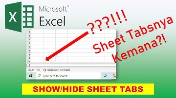 Show Hide Sheet Tab Mempermudah Pekerjaan Membuat tombol Sembunyikan Sheet Tab Excel