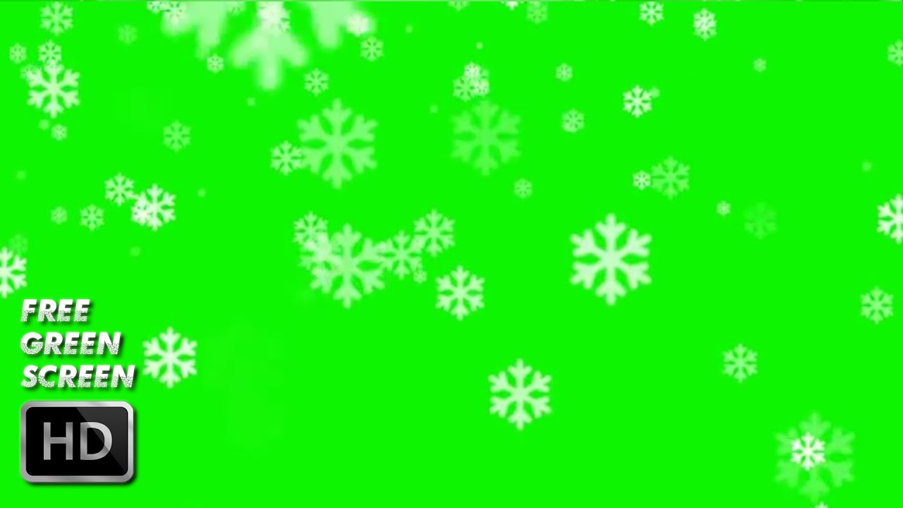 Best snow green screen effect Snow Falling green screen Snowflakes Green Screen video loop