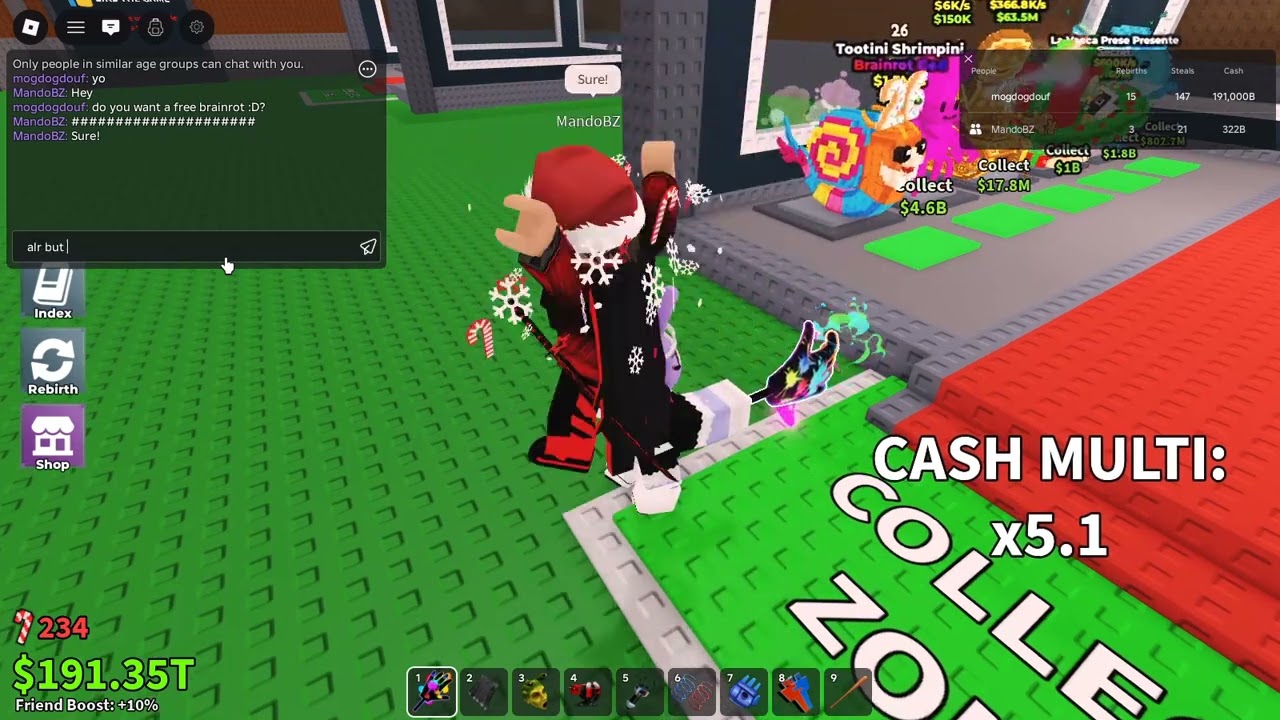 GIVING AWAY A BRAINROT TO A FAN