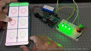 Arduino HC-05: Bluetooth Smart Home Lighting Simulation w/UNO, LEDs, mBlock 5 + Android [Tutorial]