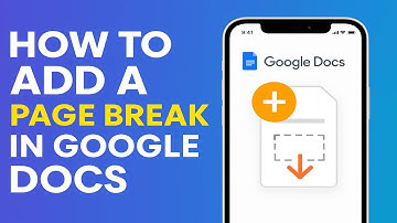Een pagina-einde toevoegen in Google Docs - Stap voor stap