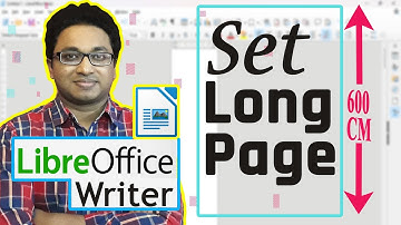 How to Set Long Page in Libre Office Writer ? | 600 cm Page Height in Libre Office Writer | LeonsBD