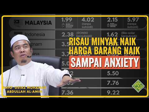 Jangan sampai isu minyak buat kita ANXIETY. Kita ada Allah.