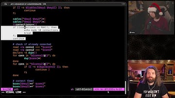 Advent of Code 2025 - Day 8 in Bash racing badcop_ (NO SPOILERS PLZ)