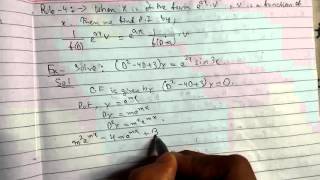 Ordinary Differential Equations -22 Particular Integral : Rule 4